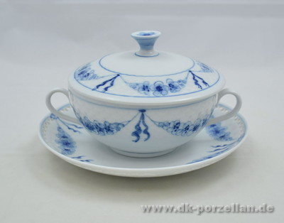 Suppentasse mit Deckel - durchbrochen