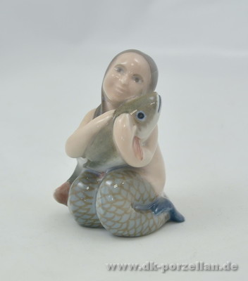 Meerjungfrau mit Fisch 