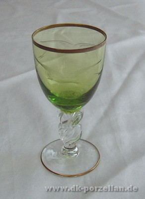 Möwe - Weißweinglas grün