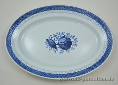 Tranquebar blau Segelschiff Royal Copenhagen Aluminia Kuchenteller 17cm